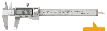 Vernier caliper stainless steel with digital display